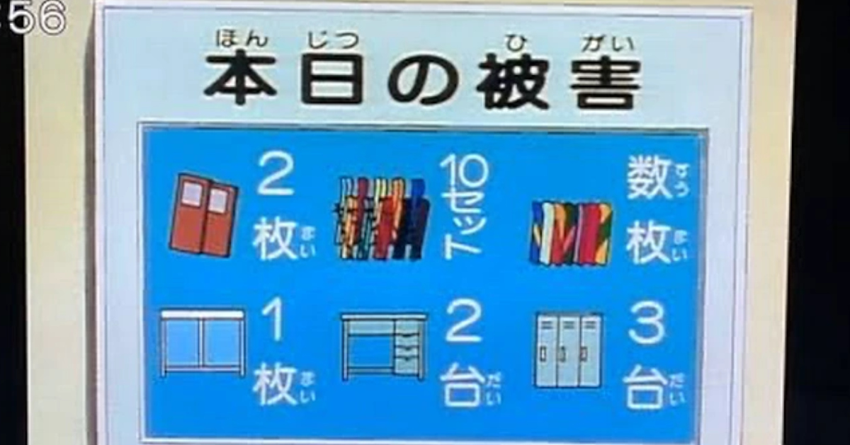 こち亀って終わるときに「本日の被害状況」みたいなの出てなかったっけ？