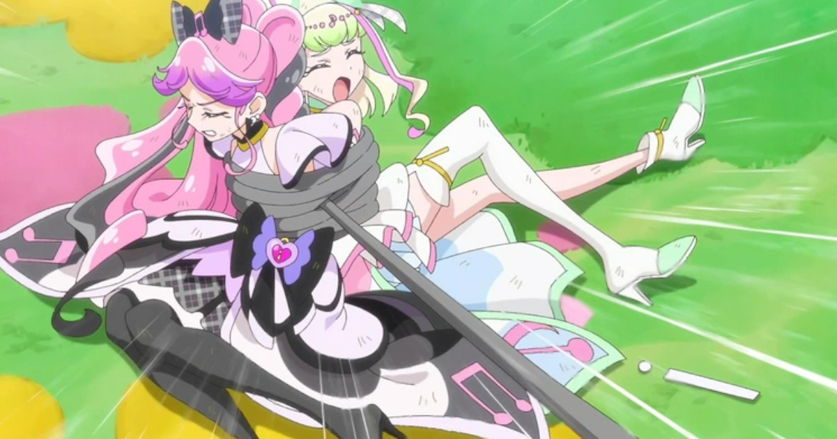 今日のプリキュア、女子中学生がボロボロに痛めつけられてムチで縛られる特殊なシーンを放送してしまう
