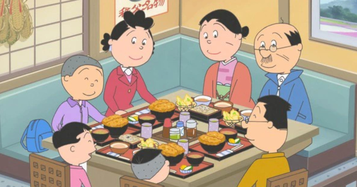 【画像】サザエさんの家族旅行の食事シーン、なにかがおかしいWWWWWWWW