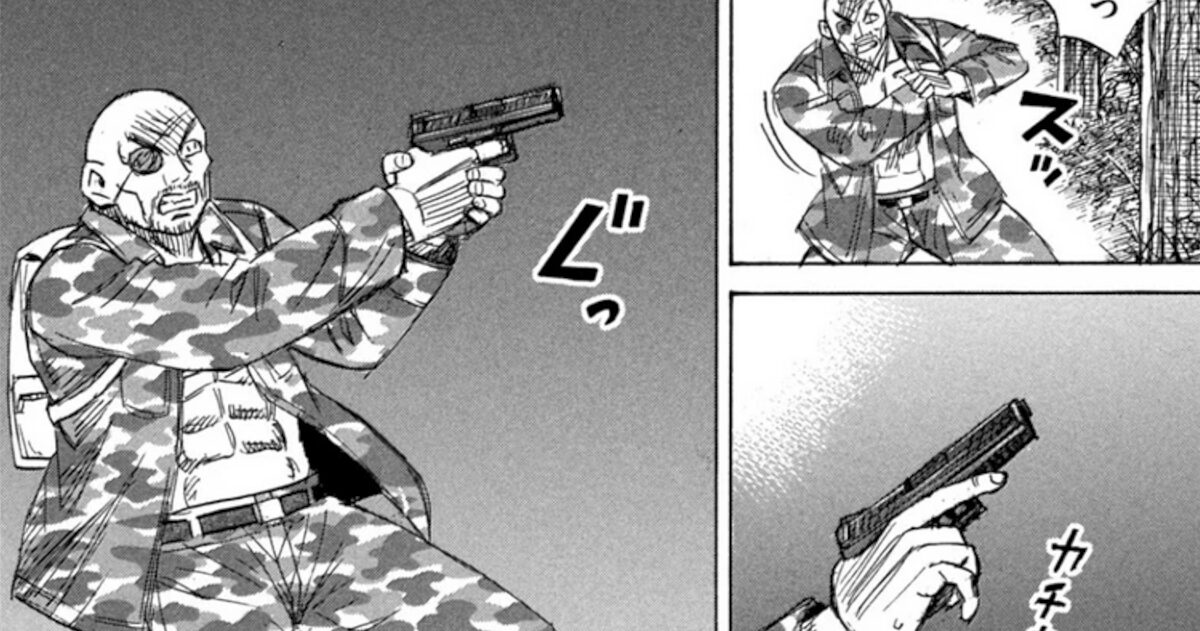 今週の彼岸島、バイオハザードレベルの戦闘シーンを載せる