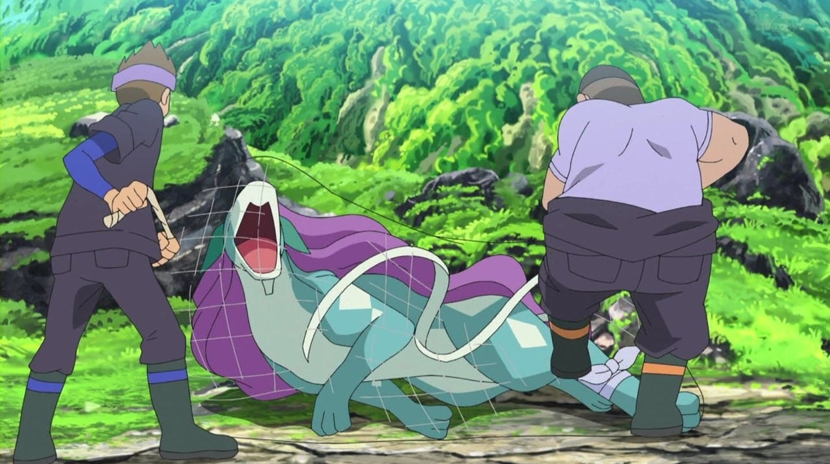 【悲報】伝説のポケモンスイクン、その辺のオッサンの網で捕まる