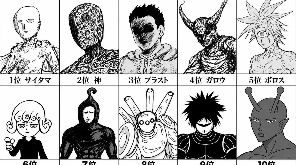 【画像】ワンパンマン強さランキング